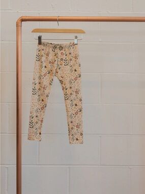 Jax and Lennon Girls Floral Print Stretch Leggings 5/6T